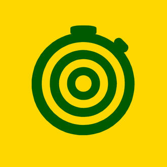 ArcheryTimers icon of a target which looks like a stopwatch